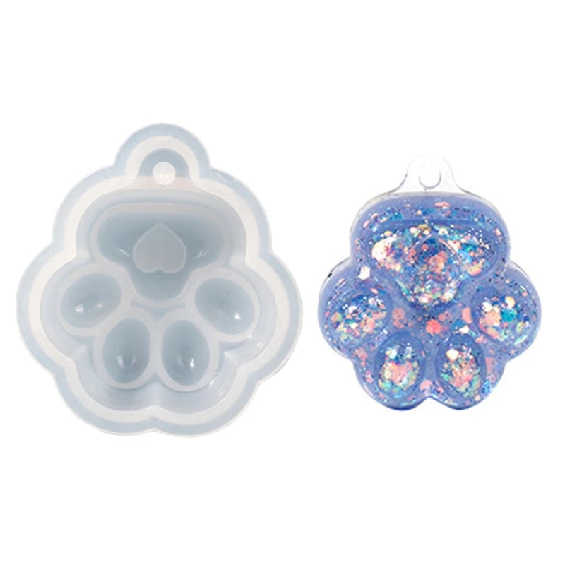 Cat Paw Silicone Mold for DIY Crafts Pendant Jewelry Making