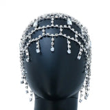 Crystal Catwalk Pendant Hair Chain Accessories for Women