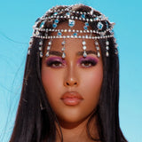 Crystal Catwalk Pendant Hair Chain Accessories for Women