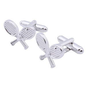Men's Tennis Racket Cuff links in Box