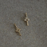 Tiny S925 Silver Key Pendant Necklace Clavicle Chain