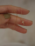 Tiny S925 Silver Key Pendant Necklace Clavicle Chain