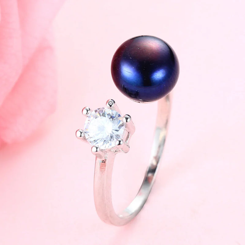 2018 Wedding rings for women - Natural Pearl Rings - Engagement Jewelry