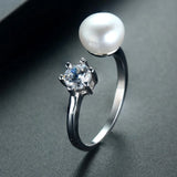 2018 Wedding rings for women - Natural Pearl Rings - Engagement Jewelry