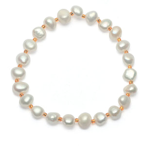 Natural Freshwater Baroque Pearl Bracelets Bangles For Women
