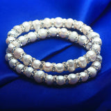 Cauuev Baroque Pearl Bracelets Vintage Elastic Jewelry Women