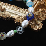 Cauuev Freshwater Pearl Bracelet Elastic Charm Girl