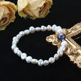 Natural Freshwater Pearl Bracelet 925 Silver Jewelry