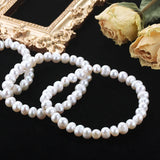 Cauuev Natural Freshwater Pearl Bracelet for Women