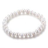 Cauuev Natural Freshwater Pearl Bracelet for Women