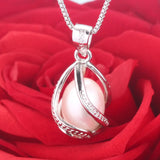 100% Natural Freshwater Pearl 925 Sterling Silver Pendant Necklace