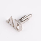 Cazador 2pcs Personalized Name Cufflinks Mens Initials Wedding Groom Jewelry