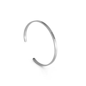 Cazador Name Letter Bracelet 316L Stainless Steel Engraved Cuff Bangle