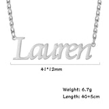 Cazador Name Necklace Cuba Chain Stainless Steel Necklaces for Men Women