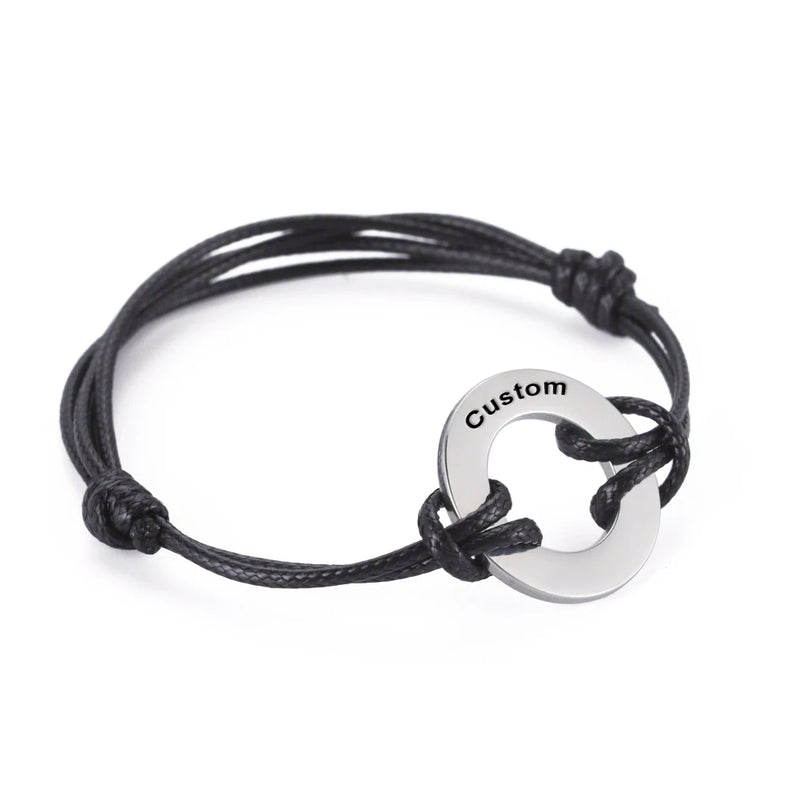 Cazador Adjustable Charm Bracelet Personalized Couple Jewelry