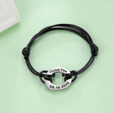 Cazador Adjustable Charm Bracelet Personalized Couple Jewelry