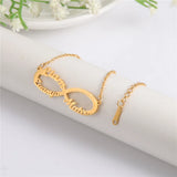 Cazador Name Bracelets for Women - Infinity Stainless Steel Jewelry