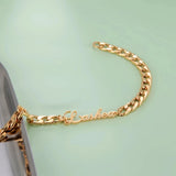 Personalized Punk Name Bracelet Stainless Steel Chain