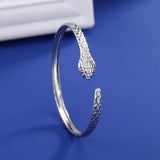 Cazador Punk Snake Bracelet Adjustable Cuff Bangle for Women
