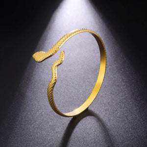 Cazador Punk Snake Bracelet Adjustable Cuff Bangle for Women