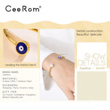 CeeRom Pearl Thin Line Cuff Bracelet Bangle
