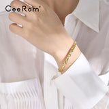 CeeRom Texture Cuff Bracelets Bangles Women