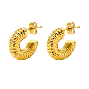 Stainless Steel Circle Hoop Earrings for Women Jewelry