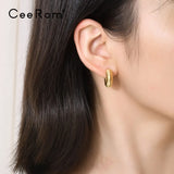 Stainless Steel Circle Hoop Earrings for Women Jewelry