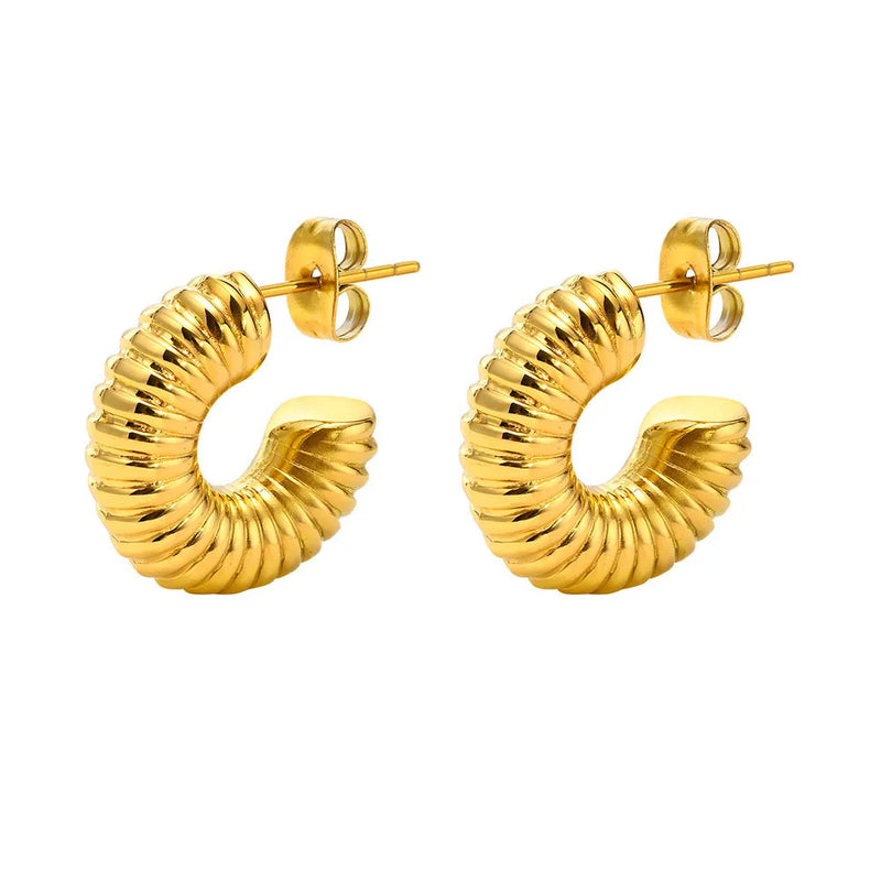 Stainless Steel Circle Hoop Earrings for Women Jewelry