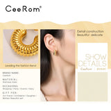 Stainless Steel Circle Hoop Earrings for Women Jewelry