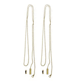 Ceiling Fan Chain Extender 2pcs, Beaded Fan Chain Pendant for Lamp Fan Chain