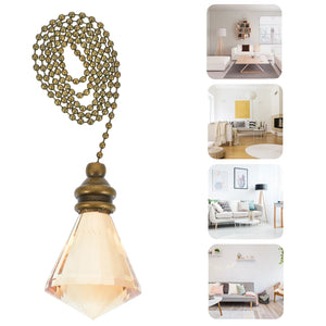 Crystal Pendant Pull Chain Extension for Ceiling Fan