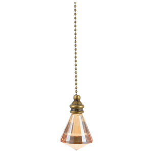 Crystal Pendant Pull Chain Extension for Ceiling Fan