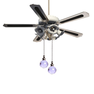 Clear Ball Ceiling Fan Pull Chain Extension, Decorative Fan Chain for Light Lamp