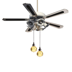 Clear Ball Ceiling Fan Pull Chain Extension, Decorative Fan Chain for Light Lamp