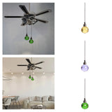Clear Ball Ceiling Fan Pull Chain Extension, Decorative Fan Chain for Light Lamp