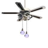 Clear Ball Ceiling Fan Pull Chain Extension, Decorative Fan Chain for Light Lamp