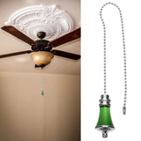 Ceiling Fan Pendant Light with Wall Light, Bulb Shaped, Pull Chain