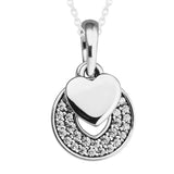 Hearts Celebration Necklace 925 Sterling Silver Jewelry For Woman