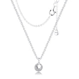 Celebration Stars Necklace Pendant & Necklace Clear CZ 925 Sterling Silver