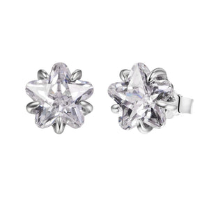 Celestial Star Stud Earrings 925 Sterling Silver Women Statement Jewelry