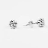 Celestial Star Stud Earrings 925 Sterling Silver Women Statement Jewelry