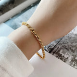 Celi French Ornament 925 Silver Flower Bracelet 18K Plated
