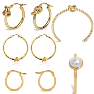 Celi Tie Earrings for Women High European American French Temperament