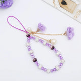 Crystal Flower Non-Slip Phone Lanyard Strap Keychain
