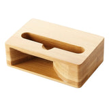 Bamboo Phone Stand Sound Amplifier Holder Dock Stands for Smartphones