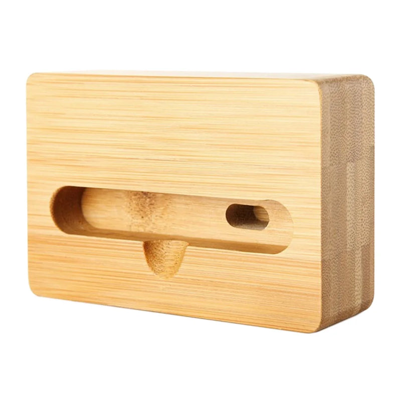 Bamboo Phone Stand Sound Amplifier Holder Dock Stands for Smartphones
