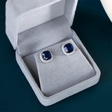 Cellacity 925 Silver Ring Oval Sapphire Gemstone Wedding Party Dating