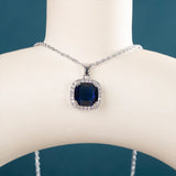 Cellacity 925 Silver Ring Oval Sapphire Gemstone Wedding Party Dating