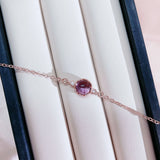 Cellacity Amethyst Gemstone Bracelet 925 Silver